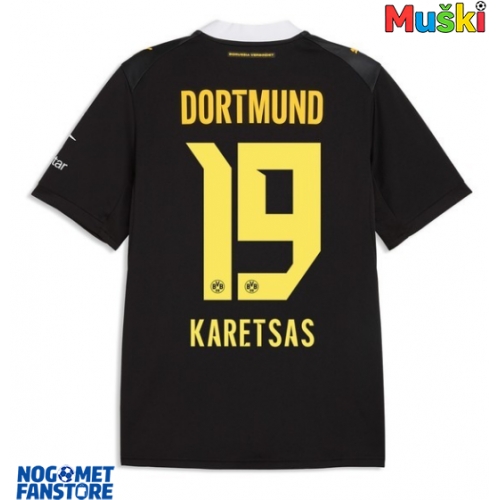 Borussia Dortmund Konstantinos Karetsas #19 Gostujuci Dres 2026-27 Kratak Rukav